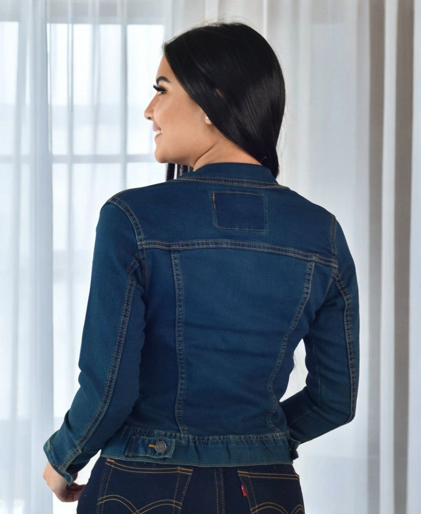 Chaqueta Jean Licrada de Dama