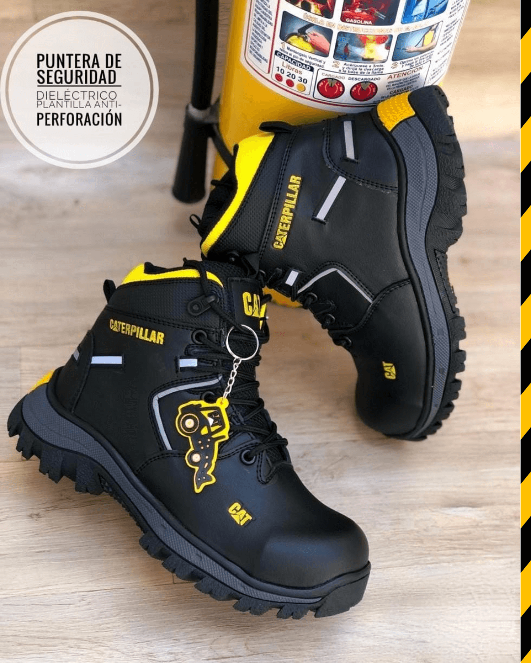 Bota CAT de Seguridad Antiperforación en Cuero - Seguridad con Estilo