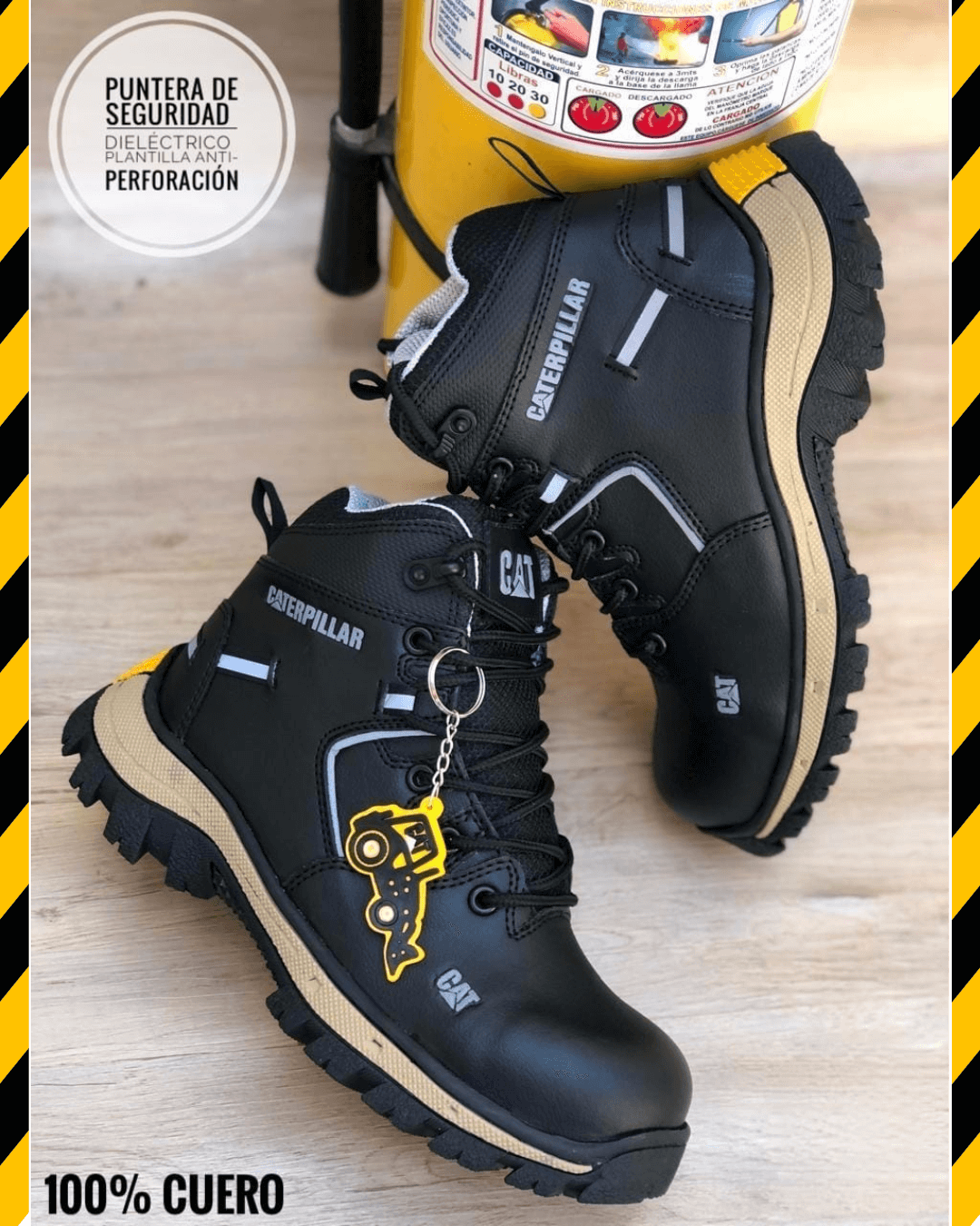Bota CAT de Seguridad Antiperforación en Cuero - Seguridad con Estilo