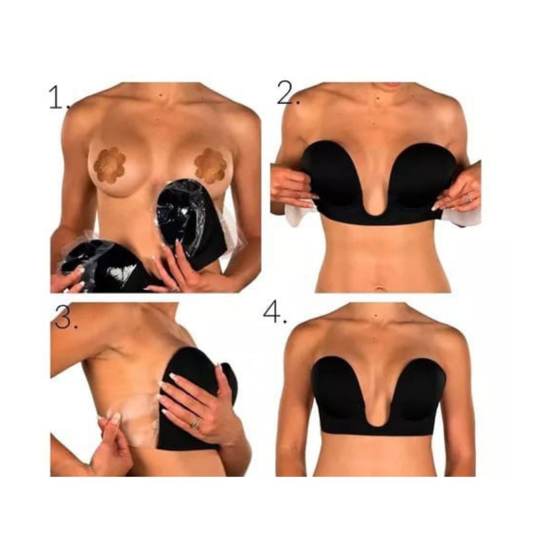 Brasier Adhesivo Escote En V