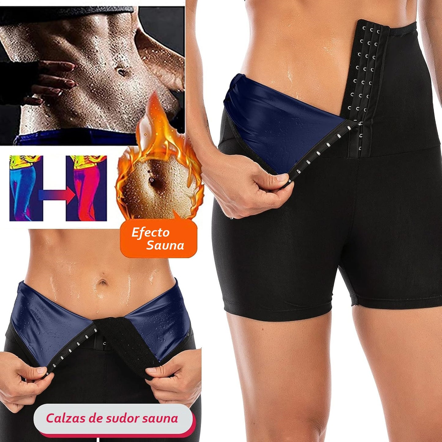 Short Modelador Efecto Sauna: ¡La Comodidad que Ayuda a Definir Tu Cuerpo!
