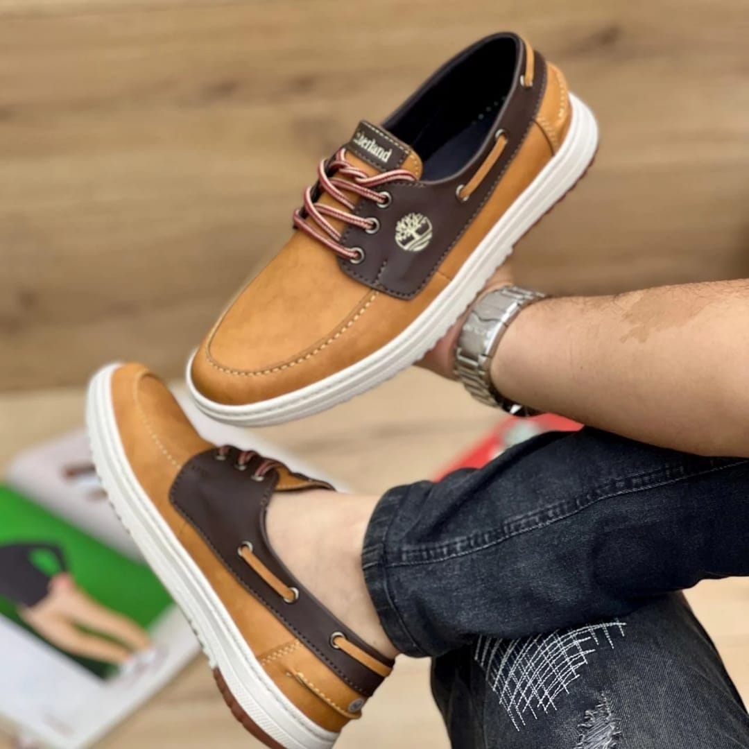 Set Timberland Street Style 3 en 1: Mocasín ortopédico + Maletín + Billetera