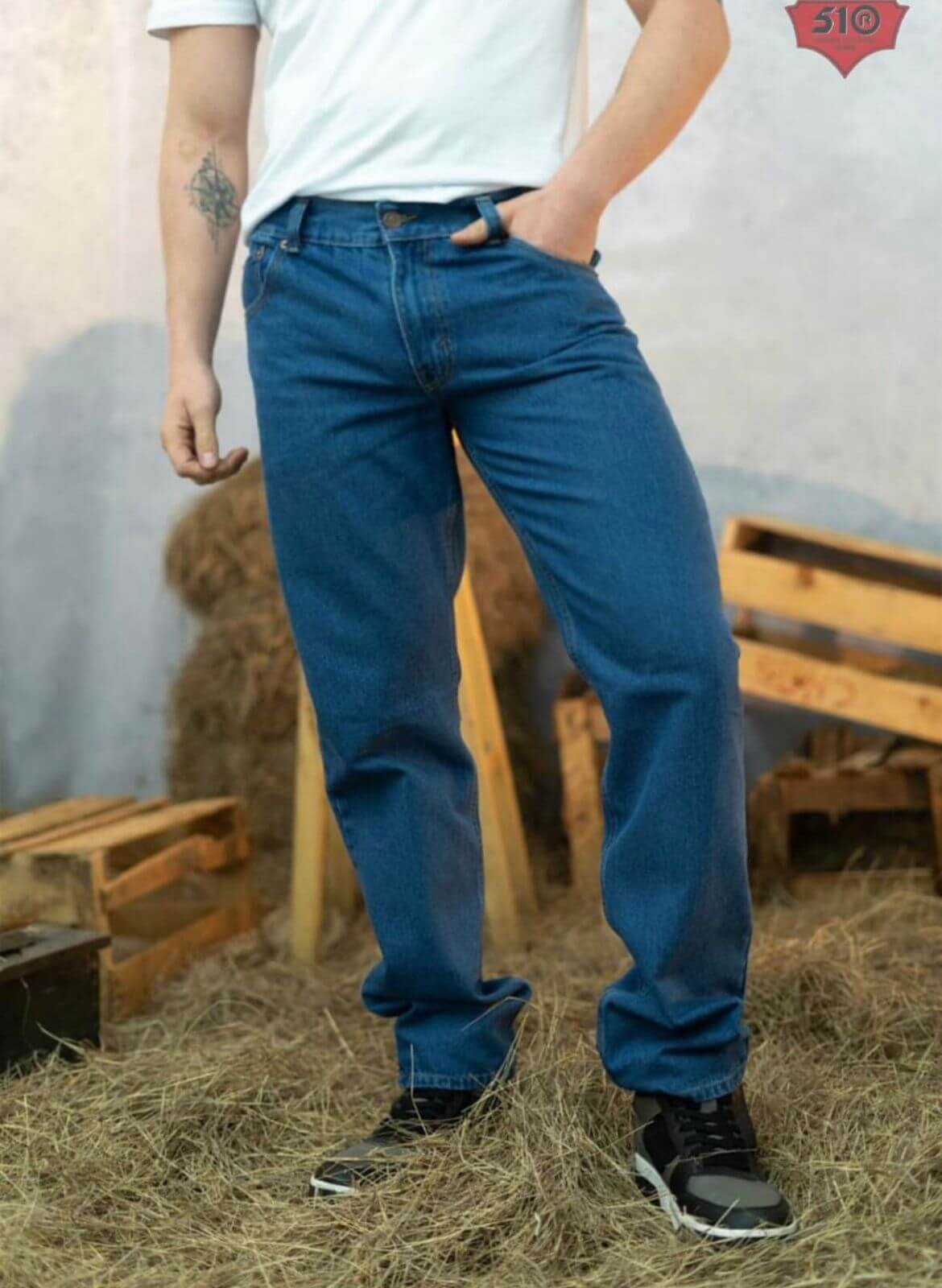Pantalón Jean Clásico para Hombre