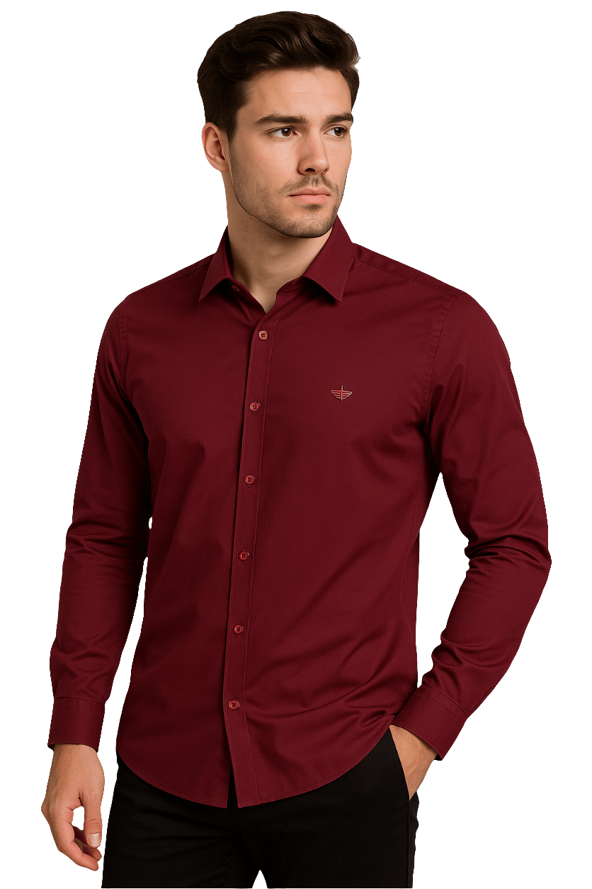 Camisa Manga Larga en Seda Fria