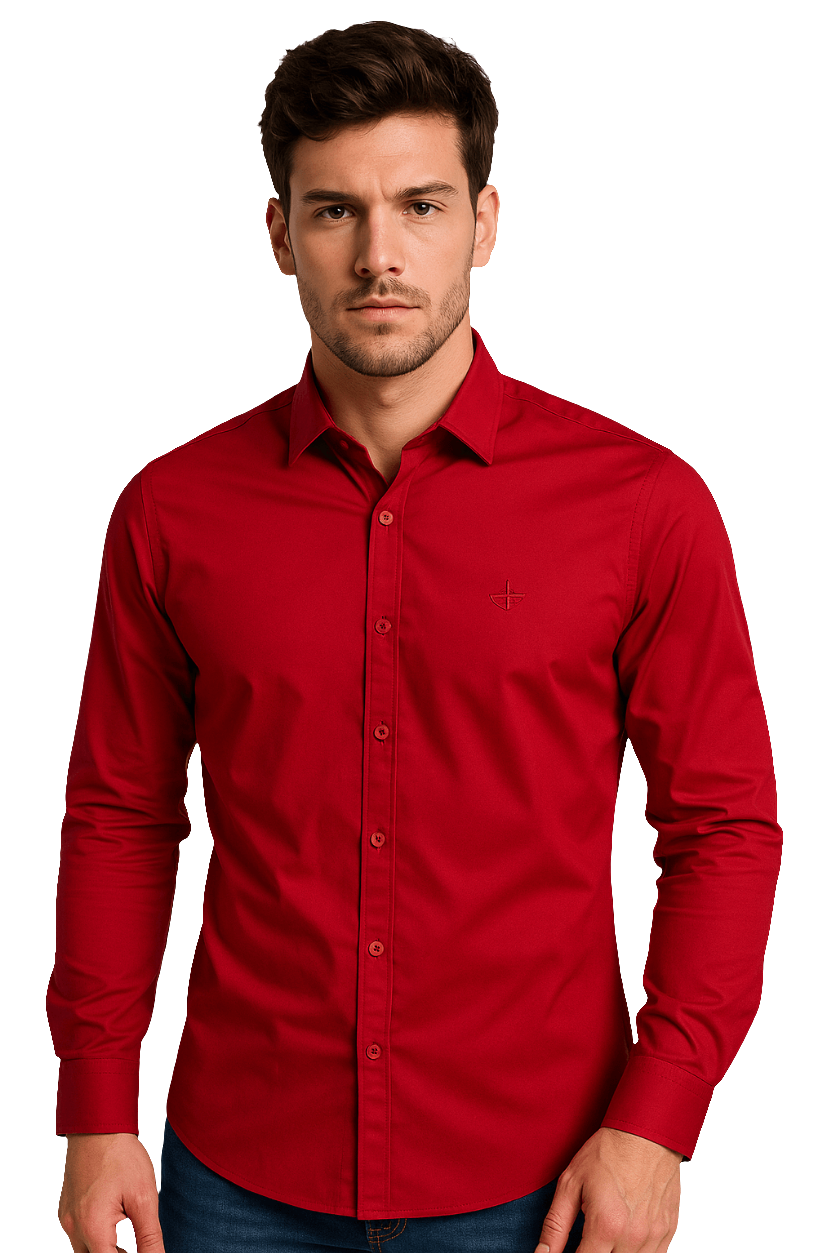 Camisa Manga Larga en Seda Fria