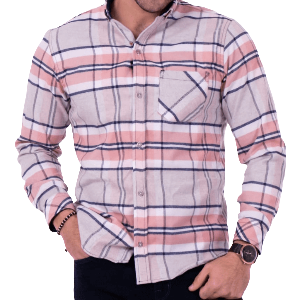 Camisa de Manga Larga a Cuadros