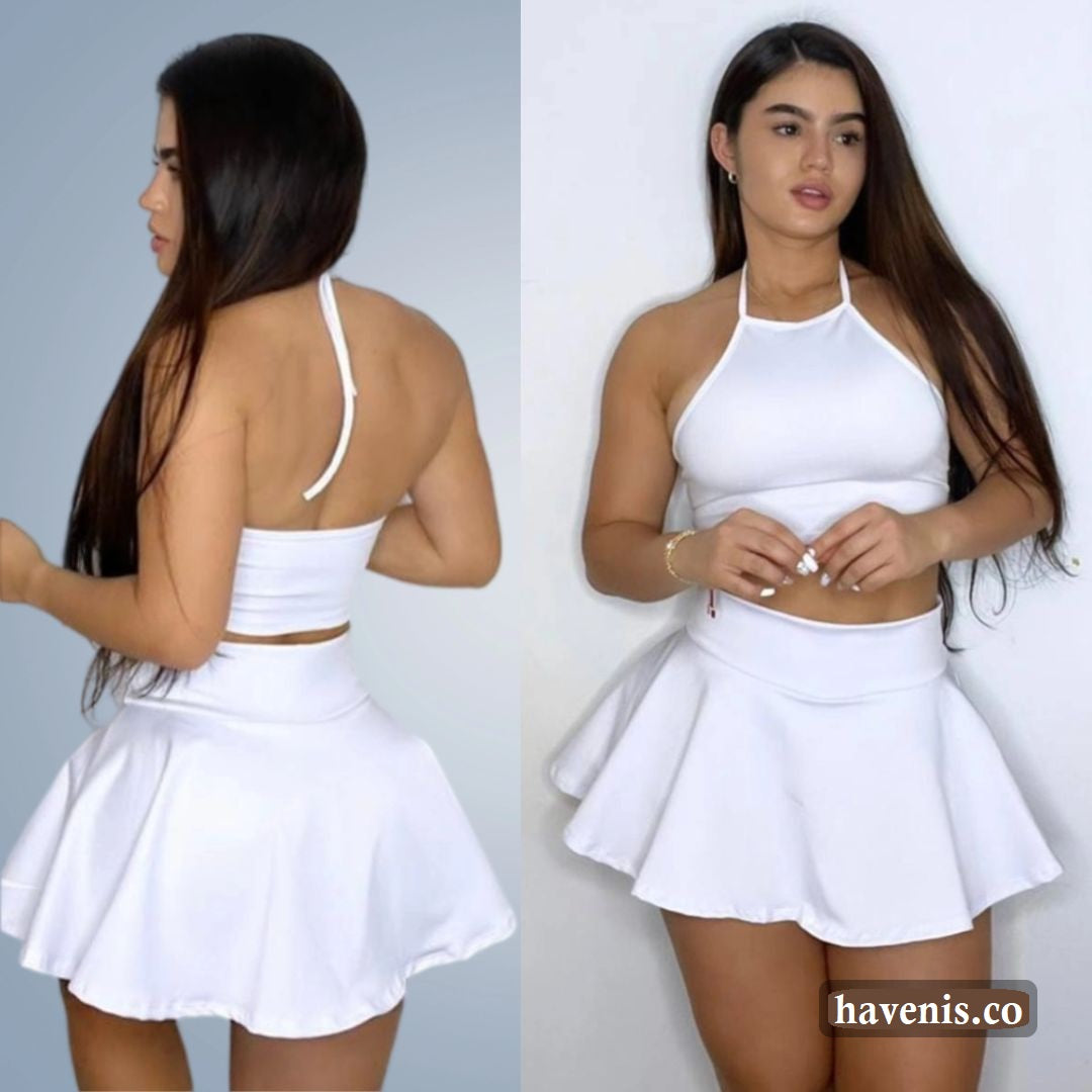 Conjunto de Top y Falda Corta