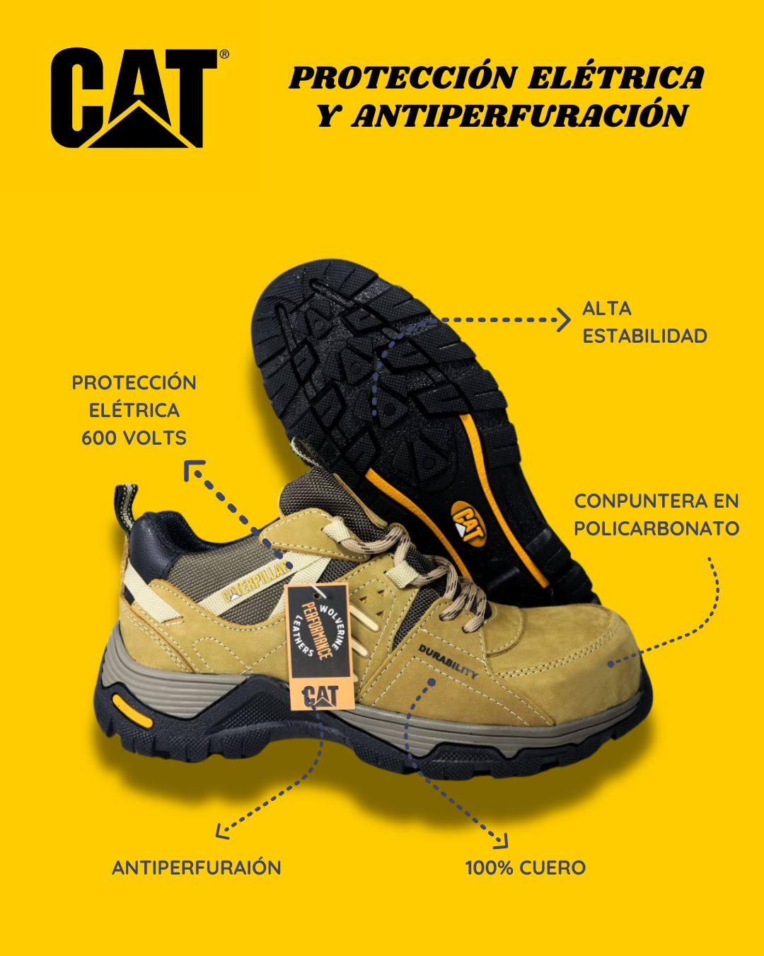 Caterpillar Conpuntera Protección Eléctrica y Antiperforaciones