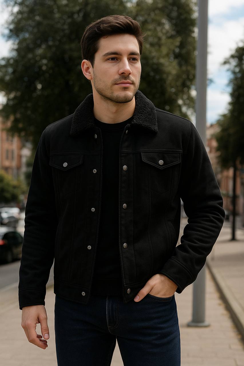 Chaqueta de Gamuza Ovejera para Hombre