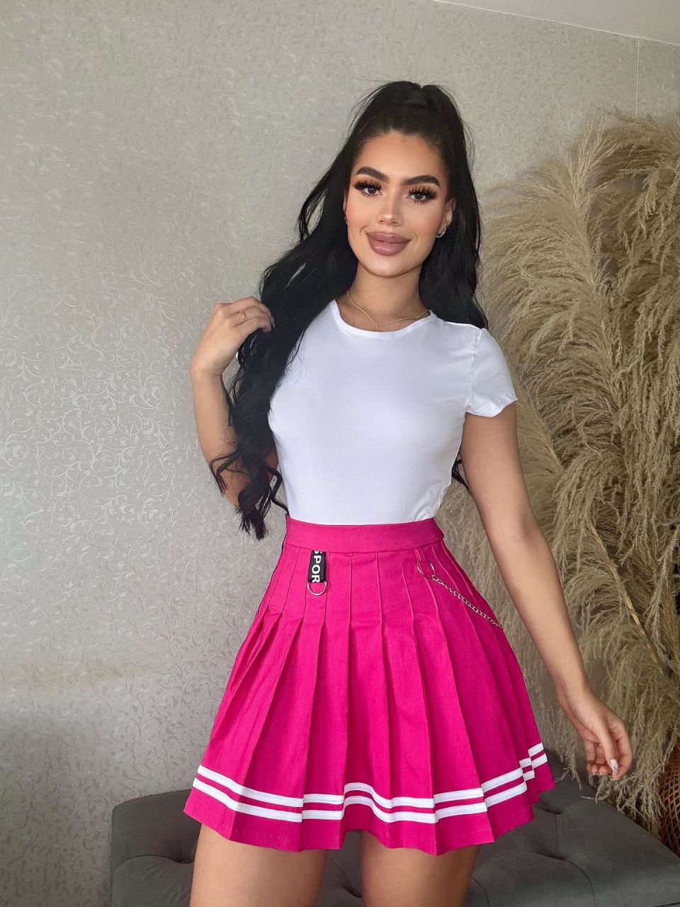 Conjunto Magia Casual: Falda Plisada y Blusa