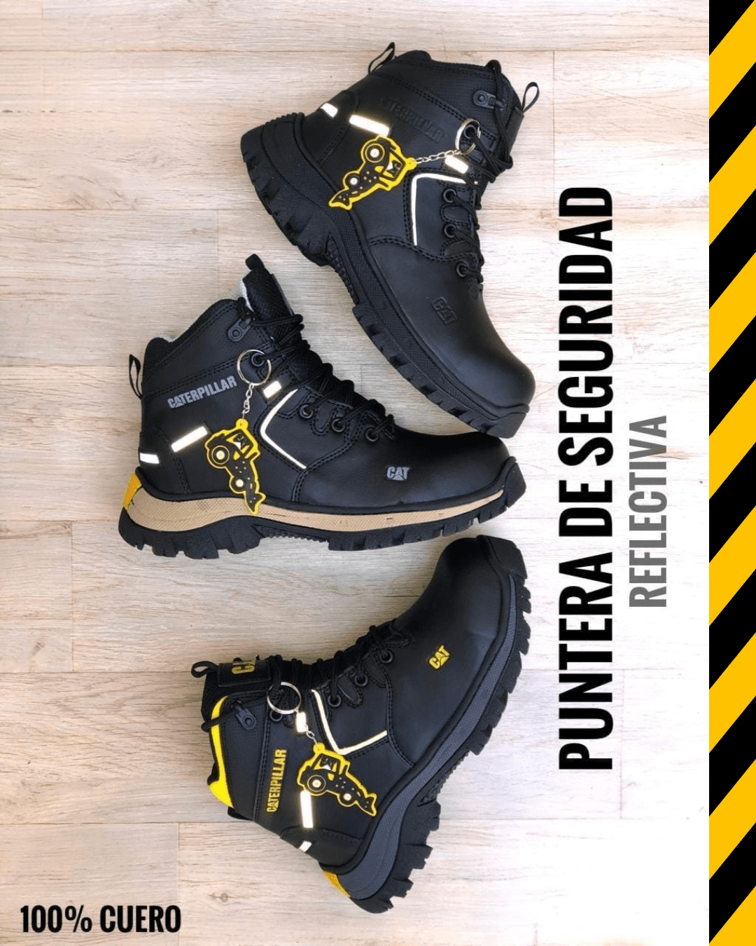 Bota CAT de Seguridad Antiperforación en Cuero - Seguridad con Estilo