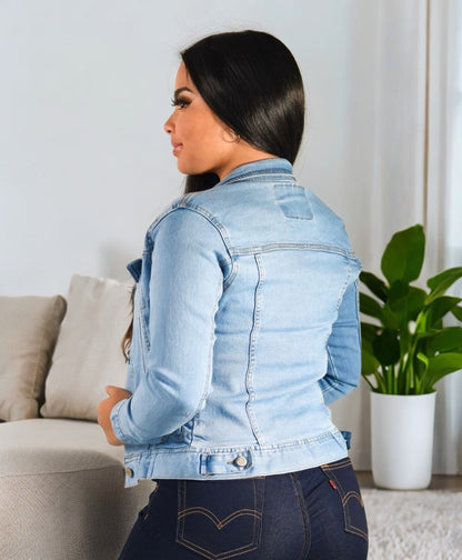 Chaqueta Jean Licrada de Dama