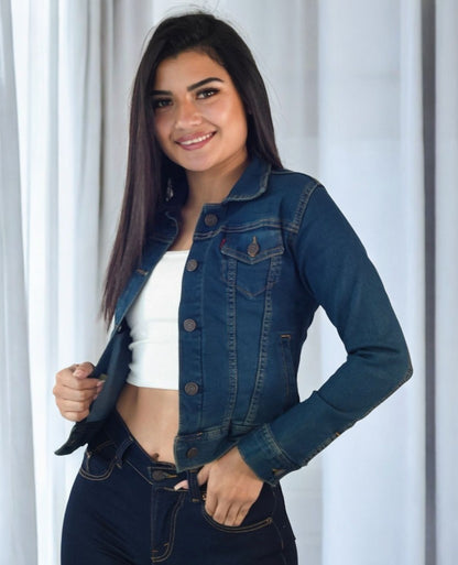 Chaqueta Jean Licrada de Dama