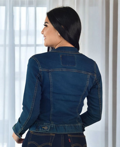 Chaqueta Jean Licrada de Dama