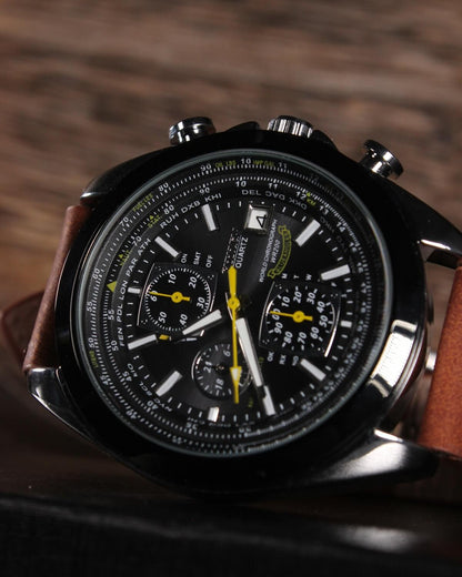 Reloj Citizen Correa de Cuero:  Inspirado en los Legendarios Blue Angels