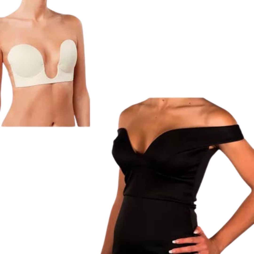Brasier Adhesivo Escote En V