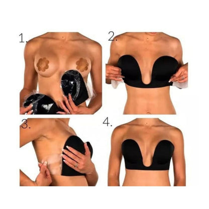 Brasier Adhesivo Escote En V