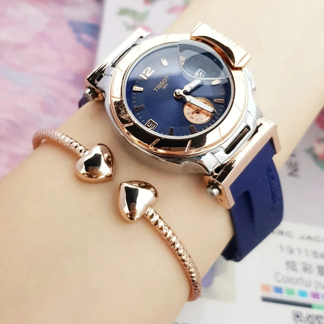 Combo Elegancia: Reloj Tissot Race Dama + Pulsera