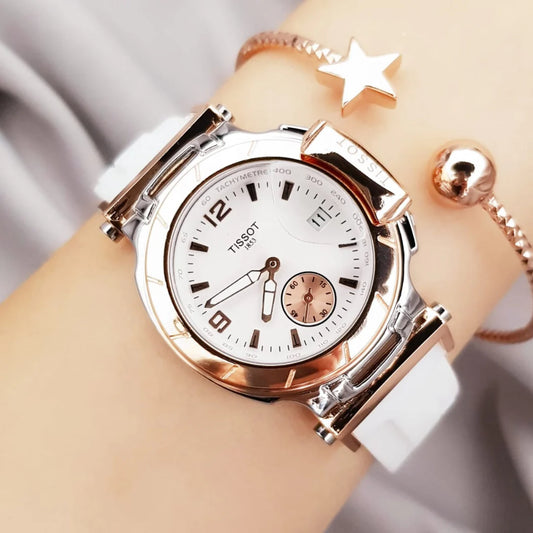 Combo Elegancia: Reloj Tissot Race Dama + Pulsera