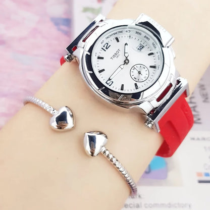 Combo Elegancia: Reloj Tissot Race Dama + Pulsera