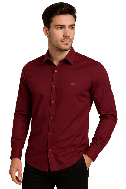 Camisa Manga Larga en Seda Fria