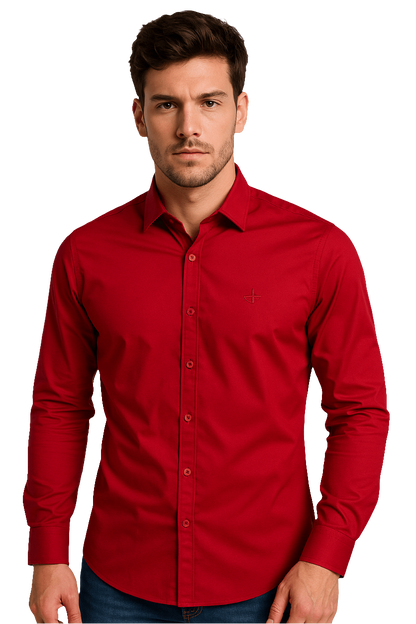Camisa Manga Larga en Seda Fria