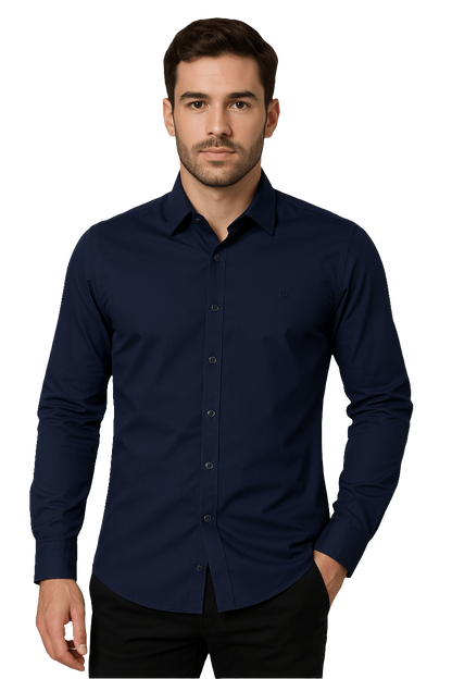 Camisa Manga Larga en Seda Fria