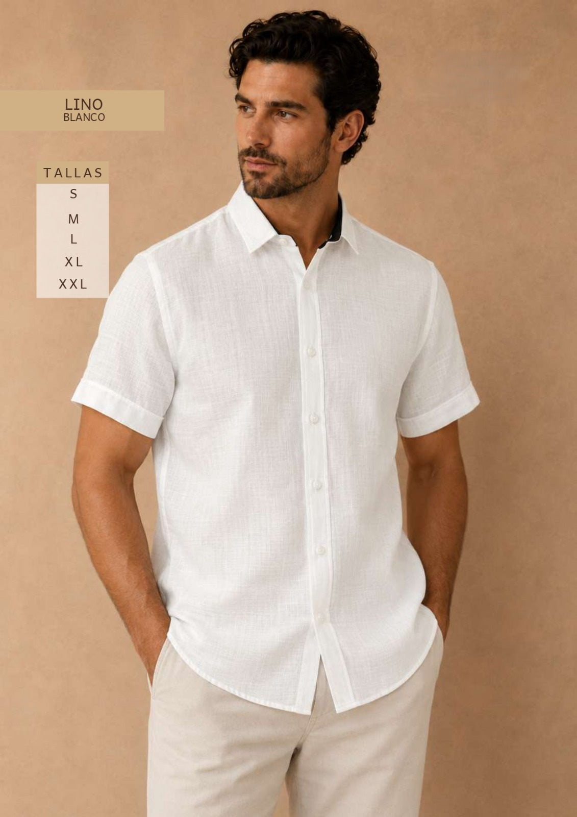 Camisa Lino Unicolor