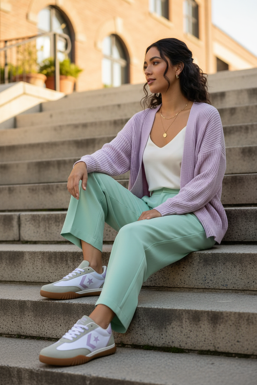Converse Run Star Trainer – Blanco Lila