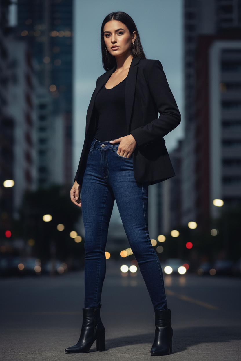 Jean Chevignon Azul Escuro - Lifestyle