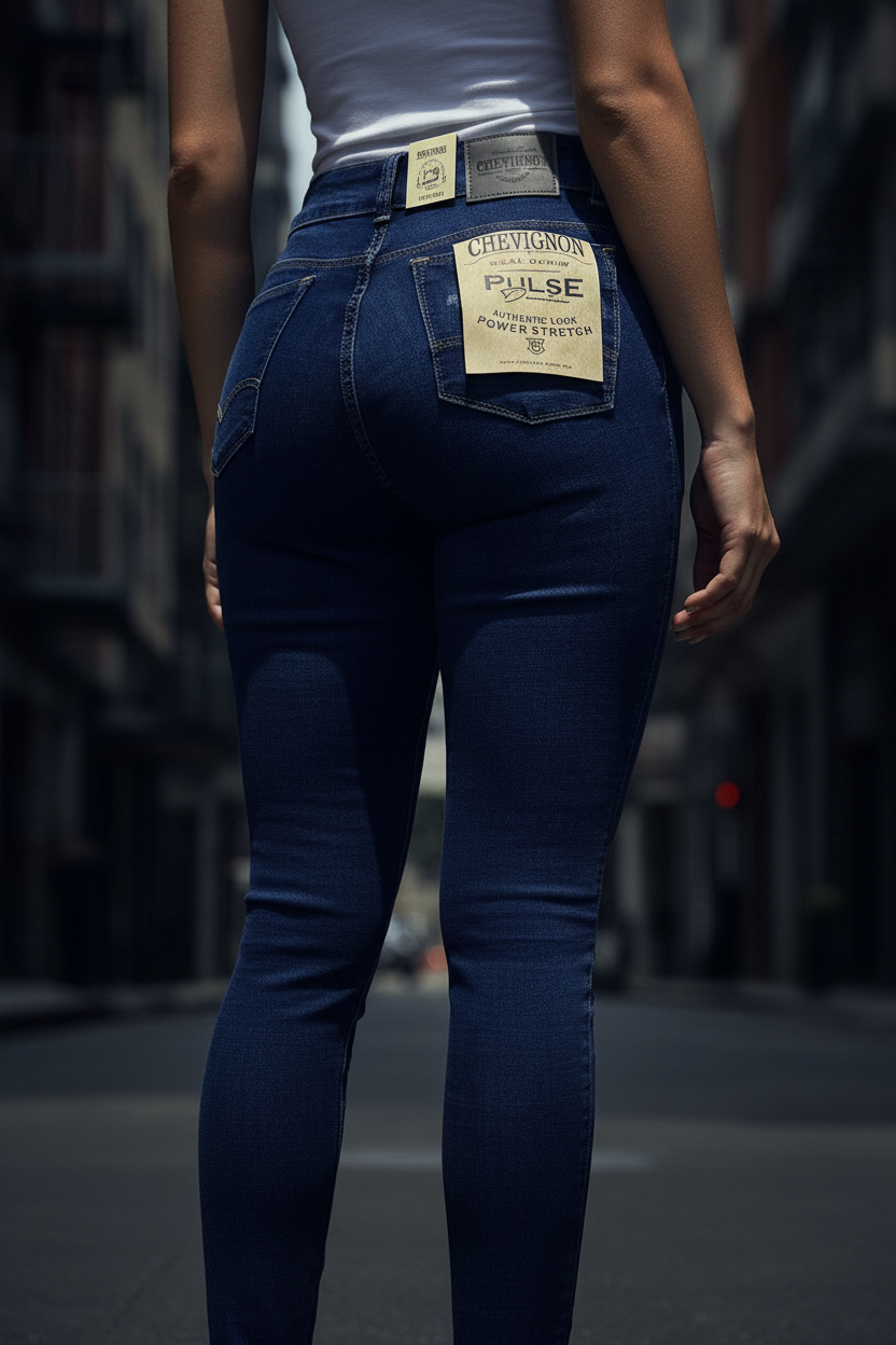 Jean Chevignon Azul Escuro - Traseira