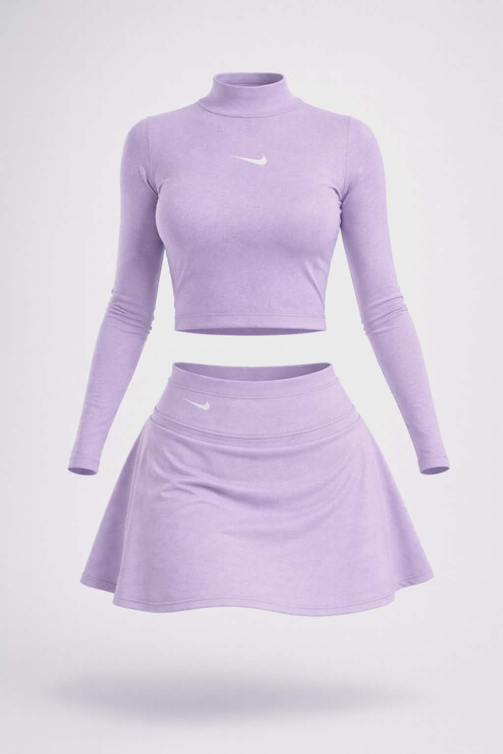 Set Deportivo 2 Piezas Falda Short y Manga Larga