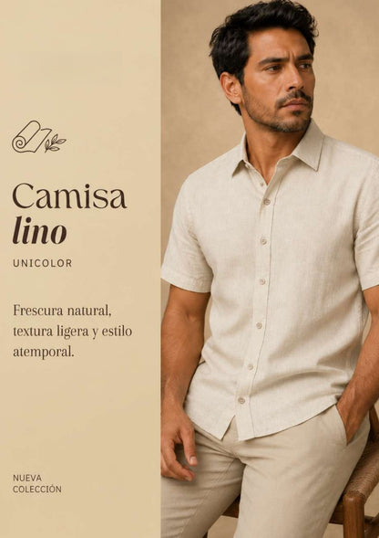Camisa Lino Unicolor