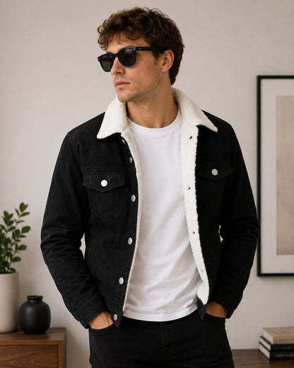 Chaqueta de Gamuza Ovejera para Hombre