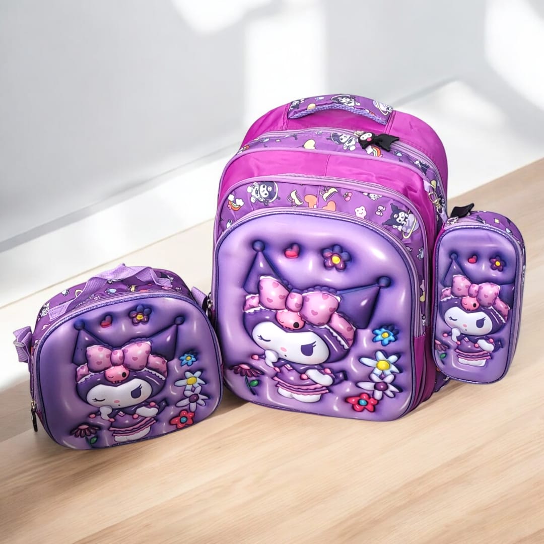 Morrales Trio 3D en Relieve - Diseños Únicos para Niños
