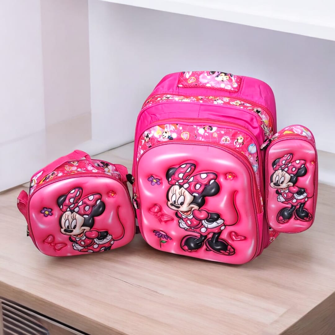 Morrales Trio 3D en Relieve - Diseños Únicos para Niños