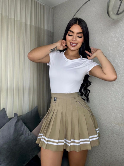 Conjunto Magia Casual: Falda Plisada y Blusa
