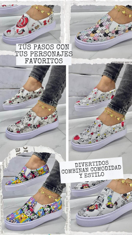 Zapatillas Personajes: Tus Pasos Con Tus Personajes Favoritos