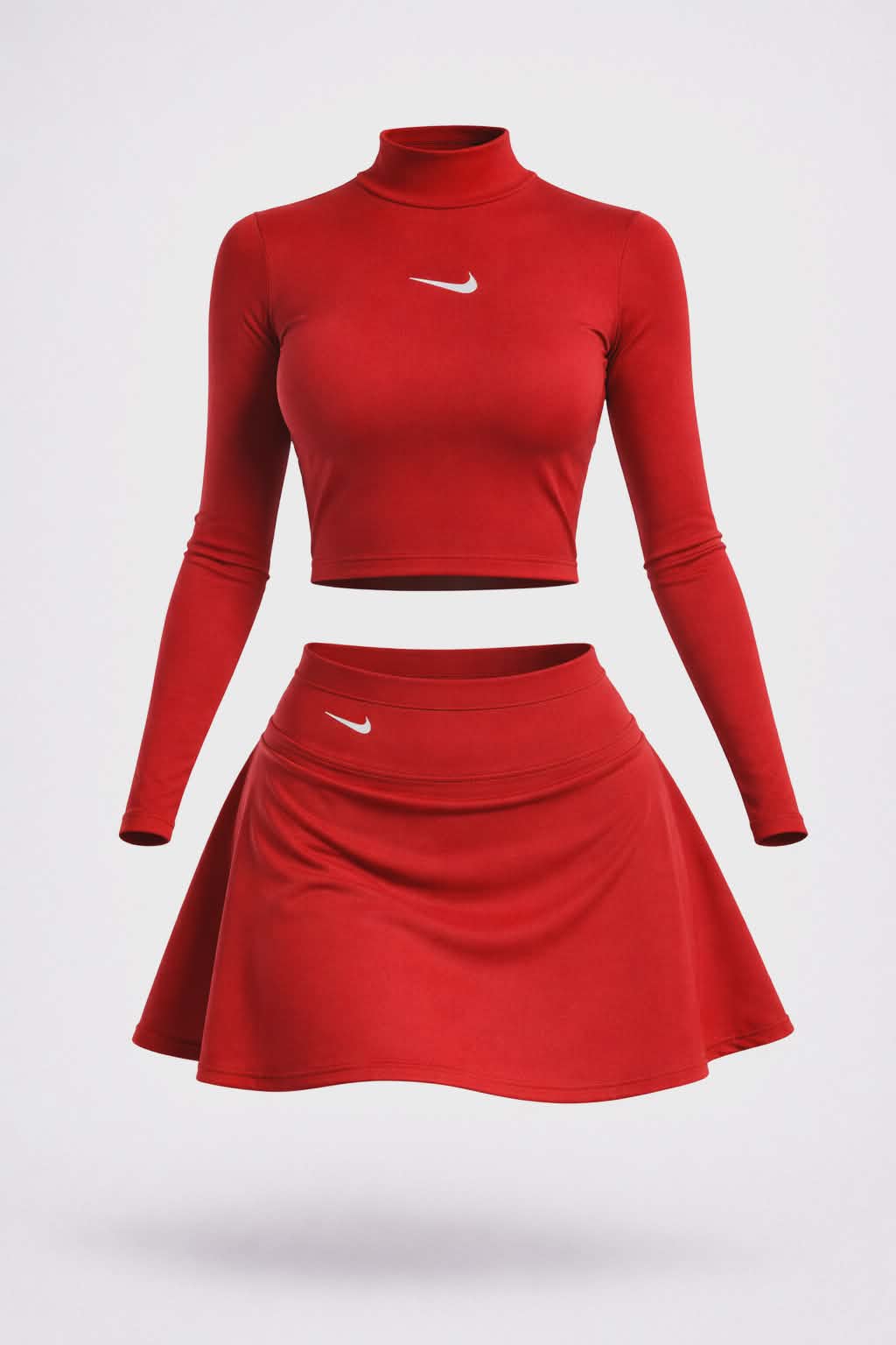 Set Deportivo 2 Piezas Falda Short y Manga Larga