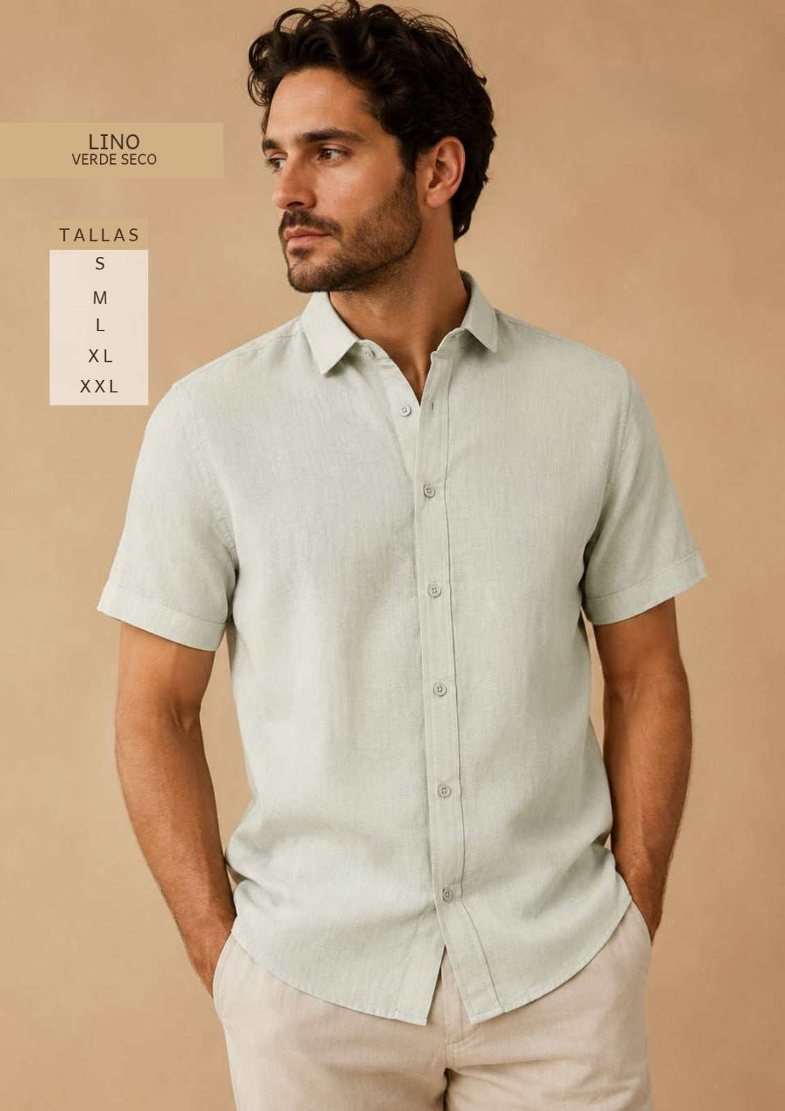 Camisa Lino Unicolor